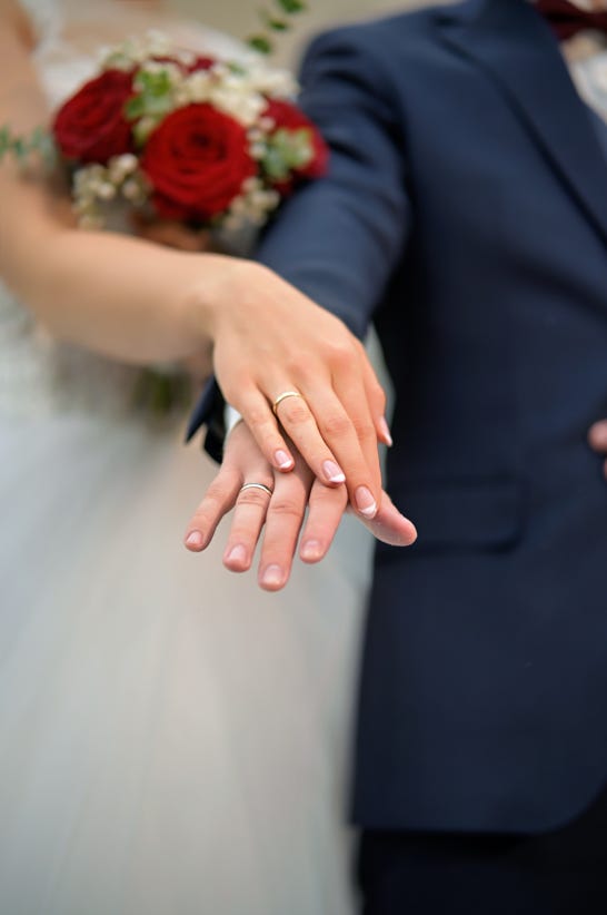 Eheringe Foto an Hand